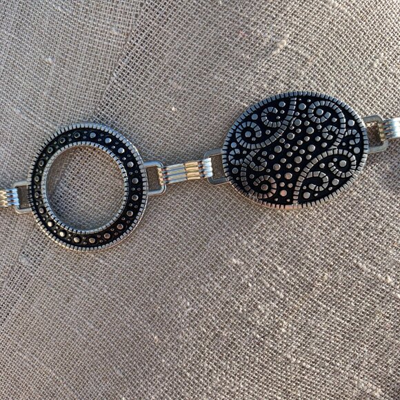 Vintage Silver Metal Chain Boho Chic Hip Belt - Picture 3 of 6